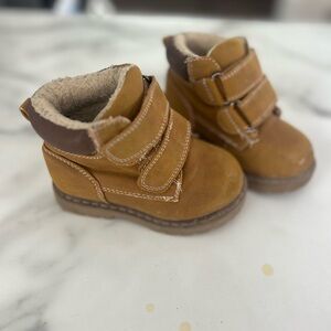 Cozy Tan Kids Boots